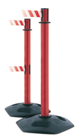 Taylor Safety Equipment | Red Reflective Post with Red/White Webbing