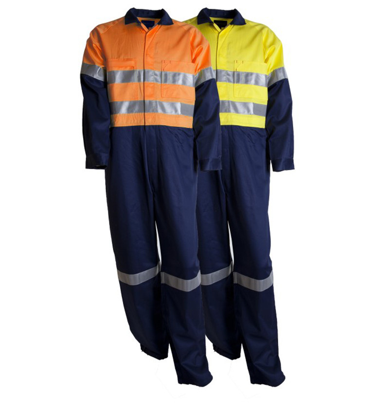 Taylor Safety Equipment COTTON DRILL COVERALLS REFLECTIVE TAPE